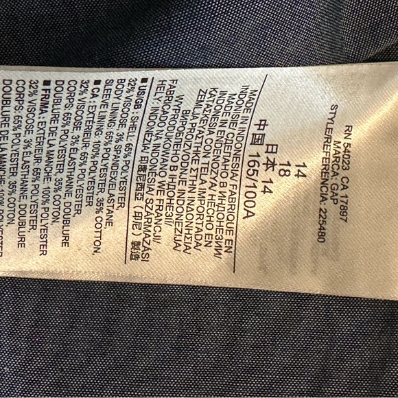 GAP Navy Blazer size 14 - Picture 5 of 5